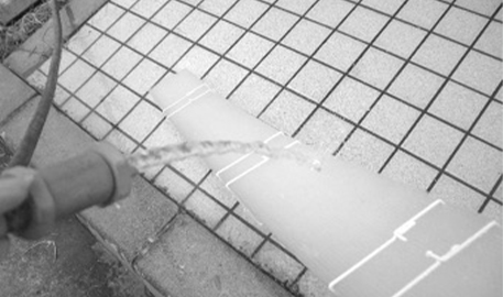 長年に渡り付着したホコリを洗浄した画像